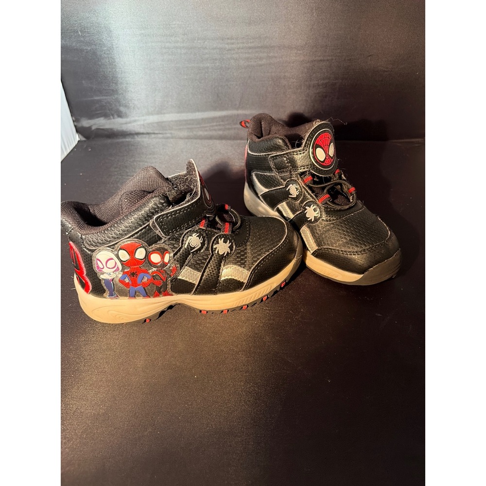 Marvel Spidey and His Amazing Friends Toddler Boys Sneakers Black Red Size 10